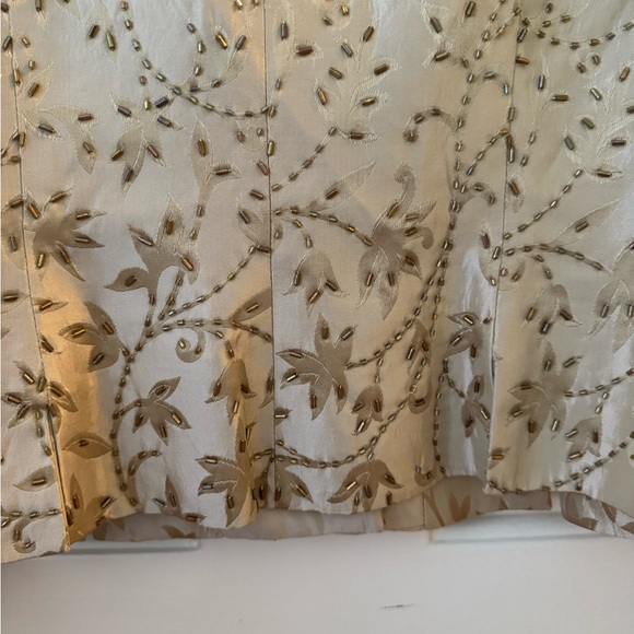 JS Collections  8P Gold Beaded Jacket! Button down , fitted ! High end l… - Picture 7 of 14